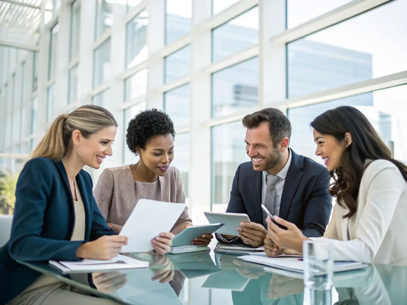A high-resolution image showcasing a group of diverse individuals collaborating around a table, reviewing wine portfolios and discussing investment strategies, symbolizing the community aspect of the partnership.