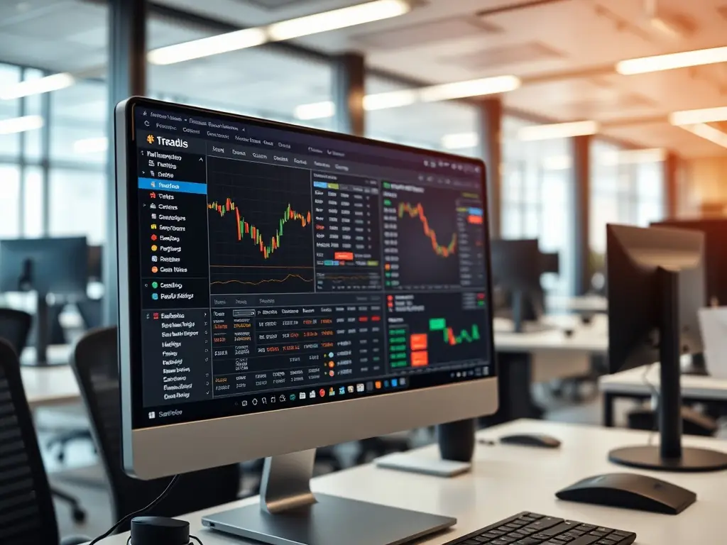 A visually appealing image of a digital marketplace interface, featuring various wine assets being traded, representing 珍夏优品's digital asset trading platform.