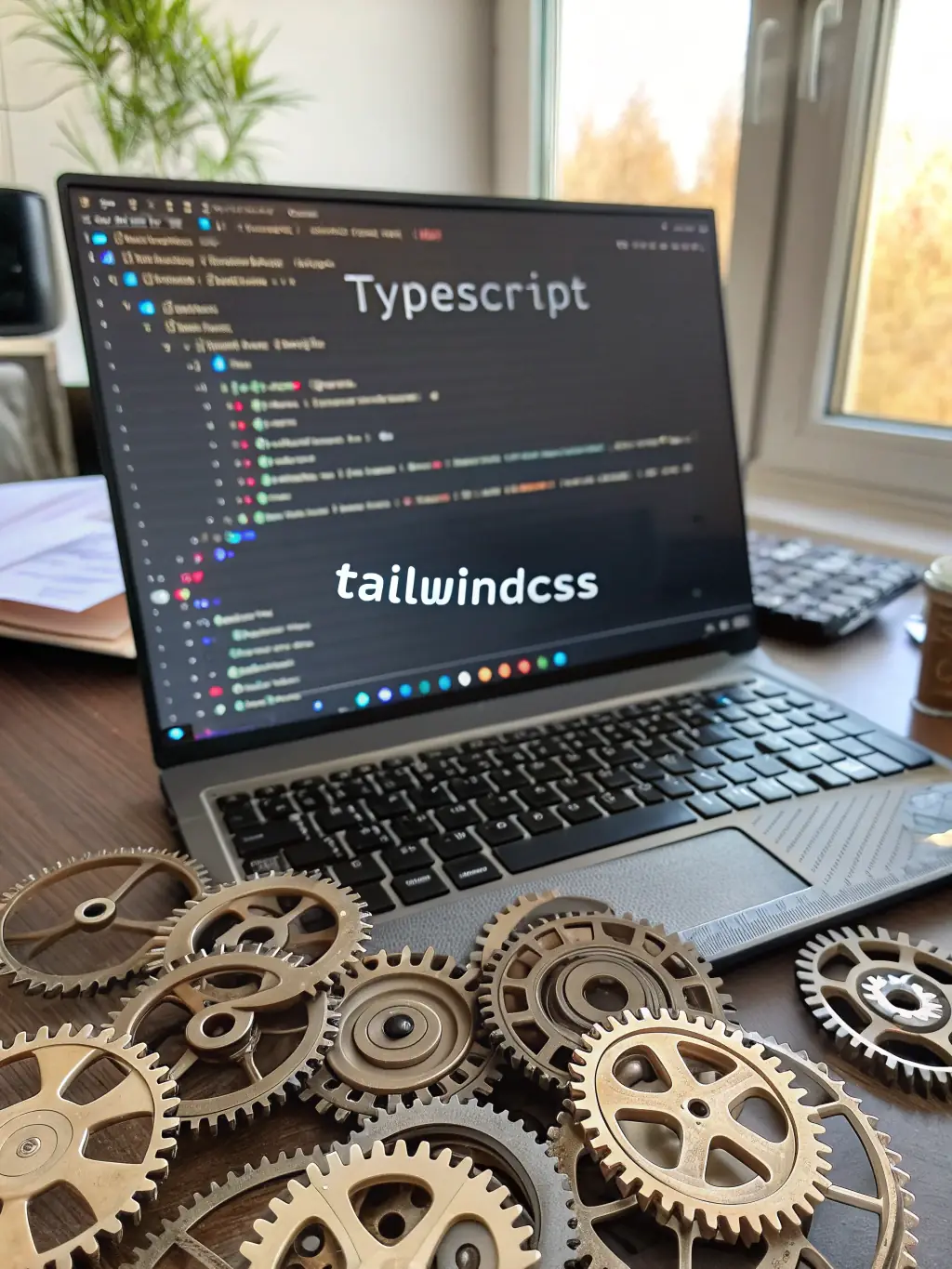 A screenshot of TypeScript code, highlighting its static typing and improved code maintainability, showcasing its benefits for large-scale projects.